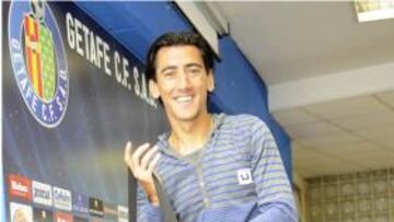 Pedro Ríos, ayer, sonriente.