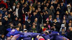 Imágenes de ratas azulgranas en el RCDE Stadium