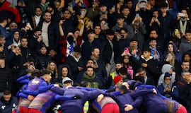 Imágenes de ratas azulgranas en el RCDE Stadium