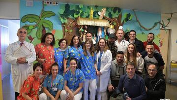 El Rayo visitó el hospital Infanta Leonor y el Gregorio Marañón