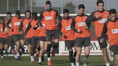 Entrenamiento del Sporting.