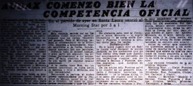 El primer partido de fútbol en Chile: Audax Italiano - Morning Star en 1933