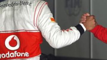 <b>DOS GENIOS. </b>Hamilton y Alonso son la alta aristocracia del selecto club de pilotos que forma parte de la cúspide del automovilismo.