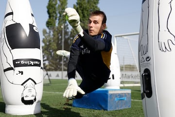 Lunin, del Real Madrid. 