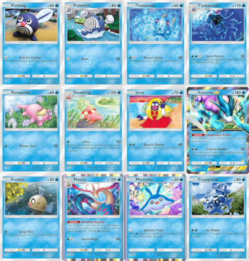 pokemon tcg pocket miniset a4a manantial oculto pokemon agua