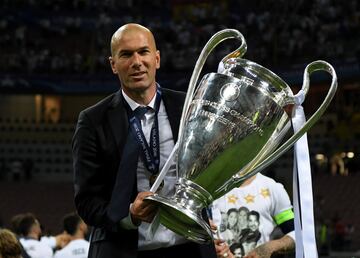 Zidane's first title was the Champions League against Atlético in Milan.