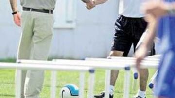 <b>ÚLTIMA CHARLA. </b>Dani habló con Valverde antes de comenzar sus vacaciones.