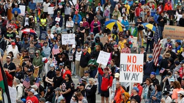 Los primeros diez meses de Donald Trump en el cargo han provocado una ola nacional de rebeldía, y puedes averiguar exactamente dónde unirte a la protesta. REUTERS/Rachel Wisniewski