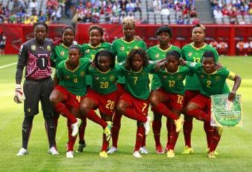 Once de Camerún en el Mundial de Fútbol Femenino de Canadá. 