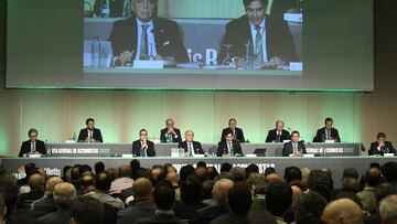 Momento de una Junta del Betis anterior.