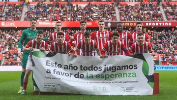 05-02-25. ALINEACIÓN DEL SPORTING FRENTE AL BURGOS.