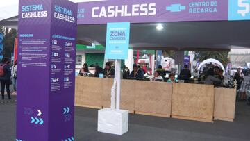 Sistema 'cashless' en el ePrix de México.