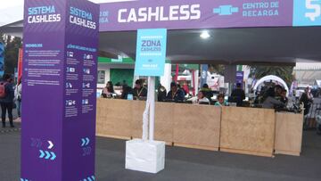 Sistema &#039;cashless&#039; en el ePrix de M&eacute;xico.