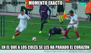 Messi, protagonista de los mejores memes del Barcelona-Sevilla