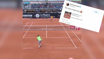 A Kyrgios le ha salido discípulo: el 'chulesco' punto que el australiano alabó en Twitter