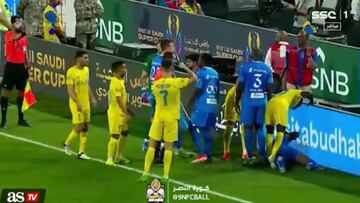Cristiano Ronaldo es expulsado frente al Al Hilal