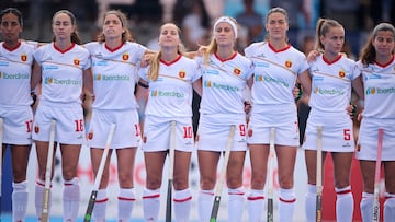Las RedSticks, con Tere Lima (9) y su característica cinta blanca.