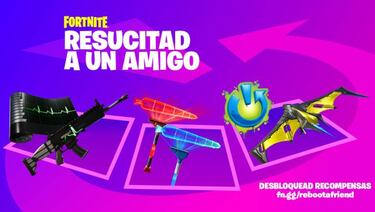 Fortnite: cómo conseguir recompensas gratis con Resucita a un Amigo