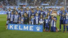 El once del Alav&eacute;s, antes de jugar ante el Getafe