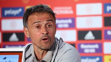 Luis Enrique, seleccionador de España, en la previa del encuentor ante Suiza, en la tercera jornada de la Nations League.