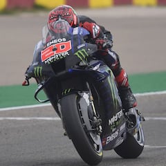 La lluvia amenaza a Quartararo