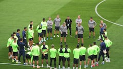 El último entrenamiento del Betis antes de la final