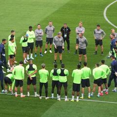 El último entrenamiento del Betis antes de la final