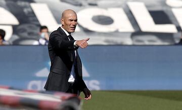 El entrenador del Real Madrid Zinedine Zidane.