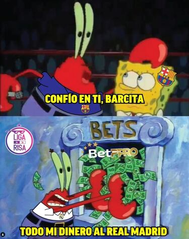 La derrota del Barcelona, protagonista de los memes de la jornada