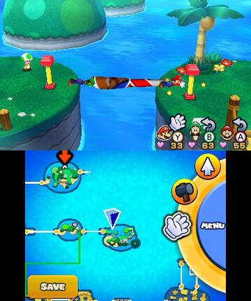 Captura de pantalla - Mario & Luigi: Paper Jam Bros. (3DS)