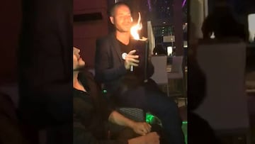 Vidal disfrutó con los trucos de un mago en Monte Carlo