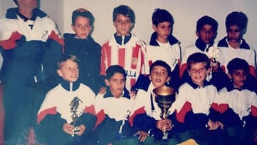 Siqueira, con la camiseta del Atlético, en 1998 en Barcelona.