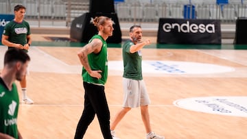Ibon Navarro, con Osetkowski.