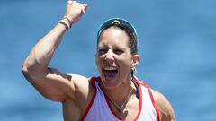 Teresa Portela celebra su medalla de bonce en los Juegos Ol&iacute;mpicos de Tokio 2020.