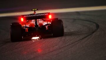 BAHRAIN, BAHRAIN - MARCH 29: Charles Leclerc of Monaco driving the (16) Scuderia Ferrari SF90 on track during practice for the F1 Grand Prix of Bahrain at Bahrain International Circuit on March 29, 2019 in Bahrain, Bahrain. (Photo by Charles Coates/Getty Images)