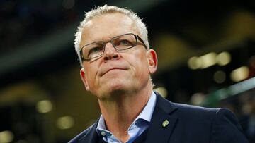 Soccer Football - 2018 World Cup Qualifications - Europe - Italy vs Sweden - San Siro, Milan, Italy - November 13, 2017   Sweden coach Janne Andersson before the match  