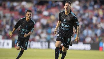 Action photo during the match Queretaro vs Necaxa corresponding to the 11 week of Liga Bancomer BBVA Closing Tournament 2018 at Corregidora Stadium.
 
 Foto de accion durante el partido Queretaro vs Necaxa correspondiente a la jornada 11 de la Liga Bancomer BBVA Torneo Clausura 2018 en el Estadio Corregidora . En la foto: Everaldo Stum festeja.
 
 10/03/2018/MEXSPORT/Omar Martinez