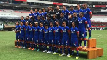 Cruz Azul se toma la foto oficial en el Estadio Azteca