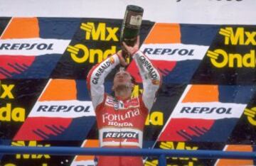 Alberto Puig ganó en el circuito de Jerez en 1995 y se apuntó su primera victoria en el mundial de 500cc. 