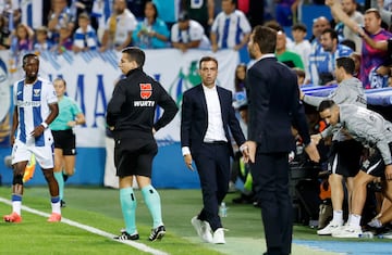 Borja Jiménez, durante el partido ante el Valencia. 