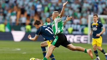 Pablo García, ante el Espanyol.