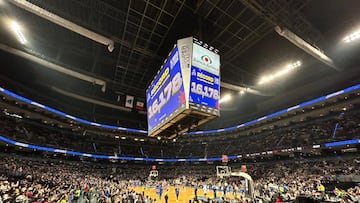 Toma de la Arena Ciudad de México durante el partido de los Capitanes.