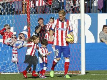 La presentación de Fernando Torres con el Atlético de Madrid.