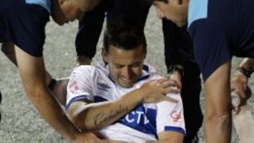 A Gutiérrez le pusieron el hombro en su lugar dentro de la misma cancha de La Florida.