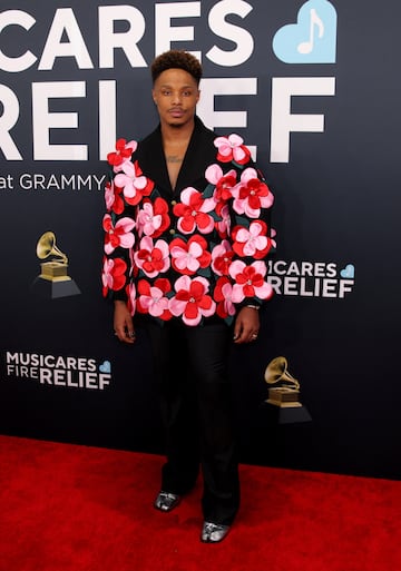 Avery Wilson posa en la alfombra roja de los Grammys 2025 en ell Crypto.com Arena situado en la ciudad de Los ?ngeles, en California.