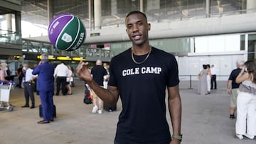 Norris Cole este miércoles nada más llegar a Málaga.