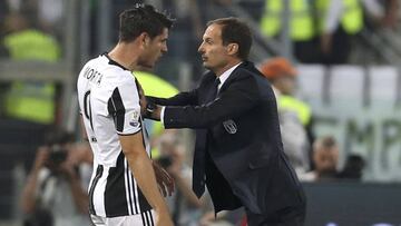 Allegri: "Morata needs to stay a few more years with Juve"