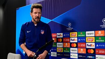 Simeone, en rueda de prensa.