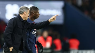 Luis Enrique y Dembélé.