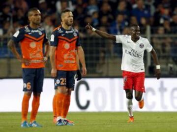 Montepellier- PSG. 0-1. Blaise Matuidi celebró el primer tanto